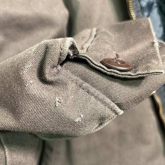 UniWear brown uniform jacket name patch work wear men’s size XL - Picture 6 of 8